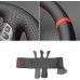 111Loncky Black Genuine Leather Steering Wheel Cover for Alfa Romeo 147 2000-2010 / GT 2004-2010 Car Interior Accessories