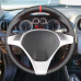 111Loncky Black Genuine Leather Carbon Fiber Steering Wheel Cover for Alfa Romeo Giulietta 2010 2011 2012 2013 2014 Mito 2008 2009 2010 2011-2015 Car Interior Accessories