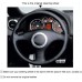 111Loncky Auto Custom Fit OEM Black Genuine Leather Car Steering Wheel Cover for A2 8Z A3 8L Sportback A4 B6 Avant A6 C5 A8 D2 TT 8N S3 S4 RS4 RS6 Accessories