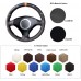 111Loncky Auto Custom Fit OEM Black Genuine Leather Car Steering Wheel Cover for A2 8Z A3 8L Sportback A4 B6 Avant A6 C5 A8 D2 TT 8N S3 S4 RS4 RS6 Accessories