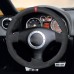 111Loncky Auto Custom Fit OEM Black Suede Car Steering Wheel Cover for A2 8Z A3 8L Sportback A4 B6 Avant A6 C5 A8 D2 TT 8N S3 S4 RS4 RS6 Accessories