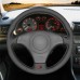 111Loncky Auto Custom Fit OEM Black Genuine Leather Car Steering Wheel Cover for Audi A8 Audi TT Audi S4 Audi S6 Audi S8 Accessories
