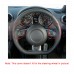 111Loncky Auto Custom Fit OEM Black Genuine Leather Car Steering Wheel Cover for Audi TT TTS (8J) 2006-2014 A3 S3 (8P) Sportback 2008-2012 R8 (42)