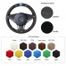 111Loncky Auto Custom Fit OEM Black Suede Leather Car Steering Wheel Cover for BMW E60 530d 545i 550i E61 Touring 2005-2009 BMW E63 E64 630i 645Ci 650i 2004 2005 2006 2007 2008 2009 Accessories