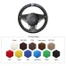 111Loncky Car Custom Fit OEM Black Genuine Leather Suede Steering Wheel Cover for BMW 5 Series E60 (Sedan) 2003-2009 / E61 (Touring) 2004-2009  6 Series E63 (Coupe) 2003-2010 / E64 (Convertible) 2004-2010