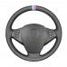 111Loncky Auto Custom Fit OEM Black Genuine Leather Car Steering Wheel Cover for BMW X3 E83 2005 2006 2007 2008 2009 2010 Accessories