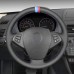 111Loncky Auto Custom Fit OEM Black Genuine Leather Car Steering Wheel Cover for BMW X3 E83 2005 2006 2007 2008 2009 2010 Accessories