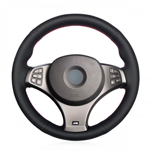 Loncky Auto Custom Fit OEM Black Genuine Leather Suede Car Steering Wheel  Cover for BMW 228i 230i 320i 328i 330i 335i 340i 428i 430i 435i 440i 525i  535i 550i 640i 650i Accessories