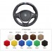 111Loncky Auto Custom Fit OEM Black Genuine Suede Leather Car Steering Wheel Cover for BMW 2 Series F22 F23 F45 F46 2014-2019 / BMW 3 Series F30 F31 F34 F35 2012-2019 / BMW 4 Series F32 F33 F36 2014-2019 Accessories