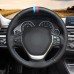 111Loncky Auto Custom Fit OEM Black Genuine Leather Car Steering Wheel Cover for BMW 2 Series F22 F23 F45 F46 2014-2019/3 Series F30 F31 F34 F35 2012-2019/4 Series F32 F33 F36 2014-2019 Accessories