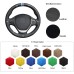 111Loncky Auto Custom Fit OEM Black Genuine Leather Car Steering Wheel Cover for BMW 2 Series F22 F23 F45 F46 2014-2019/3 Series F30 F31 F34 F35 2012-2019/4 Series F32 F33 F36 2014-2019 Accessories