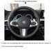 111Loncky Auto Custom Fit OEM Black Genuine Suede Leather Car Steering Wheel Cover for BMW G30 525i 530i 530d M550i M550d 2017 2018 G32 630i 640i M 2017 2018 Accessories