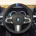 111Loncky Auto Custom Fit OEM Black Genuine Leather Car Steering Wheel Cover for BMW G30 525i 530i 530d M550i M550d 2017 2018 G32 630i 640i M 2017 2018 Accessories