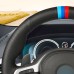 111Loncky Auto Custom Fit OEM Black Genuine Leather Car Steering Wheel Cover for BMW G30 525i 530i 530d M550i M550d 2017 2018 G32 630i 640i M 2017 2018 Accessories