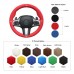 111Loncky Auto Custom Fit OEM Red Suede Leather Car Steering Wheel Cover for BMW G30 525i 530i 530d M550i M550d 2017 2018 G32 630i 640i M 2017 2018 Accessories