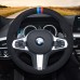 111Loncky Auto Custom Fit OEM Black Suede Leather Car Steering Wheel Cover for BMW G30 525i 530i 530d M550i M550d 2017 2018 G32 630i 640i M 2017 2018 Accessories