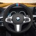 111Loncky Auto Custom Fit OEM Black Genuine Suede Leather Car Steering Wheel Cover for BMW G30 525i 530i 530d M550i M550d 2017 2018 G32 630i 640i M 2017 2018 Accessories