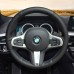 111Loncky Auto Custom Fit OEM Black Genuine Leather Car Steering Wheel Cover for BMW G30 525i 530i 530d M550i M550d 2017 2018 G32 630i 640i M 2017 2018 Accessories