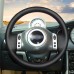 111Loncky Auto Custom Fit OEM Black Genuine Leather Car Steering Wheel Cover for Mini Coupe 2001 2002 2003 2004 2005 2006 Accessories 