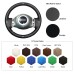 111Loncky Auto Custom Fit OEM Black Genuine Leather Car Steering Wheel Cover for Mini Coupe 2001 2002 2003 2004 2005 2006 Accessories 