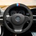 111Loncky Auto Custom Fit OEM Black Suede Leather Car Steering Wheel Cover for BMW X5 BMW E53 2003 2004 2005 2006 BMW X3 BMW E83 2003 2004 2005 2006 2007 2008 2009 2010 Accessories 