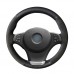 111Loncky Auto Custom Fit OEM Black Genuine Suede Leather Car Steering Wheel Cover for BMW X5 BMW E53 2003 2004 2005 2006 BMW X3 BMW E83 2003 2004 2005 2006 2007 2008 2009 2010 Accessories 