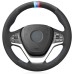 111Loncky Auto Custom Fit OEM Black Genuine Leather Car Steering Wheel Cover for BMW X5 F15 2014-2018 / X5 M F85 2014-2018 / X6 F16 2015-2019 / X6 M F86 2015-2019 Accessories