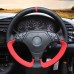 111Loncky Auto Custom Fit OEM Black Genuine Leather Car Steering Wheel Cover for BMW 3 Series E36 1996-2000 / E36 (Sedan) 1996-1997 / E46 (Sedan) 1998-2000 / E36 (Hatchback) 1996-2000 Z3 E36/7 (Roadster) 1995-1999