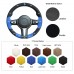 111Loncky Auto Custom Fit OEM Black Bule Suede Car Steering Wheel Cover for BMW 228i 230i 320i 328i 330i 335i 340i 428i 430i 435i 440i 525i 535i 550i 640i 650i Accessories 