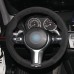 111Loncky Auto Custom Fit Black Suede Leather Car Steering Wheel Cover for BMW M F86 F87 F80 F82 F30 F83 F25 F35 F32 F33 F07 F10 F11 F18 F06 F12 F13 F15 Accessories 