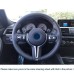 111Loncky Auto Custom Fit OEM Black Bule Suede Car Steering Wheel Cover for BMW 228i 230i 320i 328i 330i 335i 340i 428i 430i 435i 440i 525i 535i 550i 640i 650i Accessories 