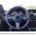 111Loncky Auto Custom Fit OEM Black Bule Suede Car Steering Wheel Cover for BMW 228i 230i 320i 328i 330i 335i 340i 428i 430i 435i 440i 525i 535i 550i 640i 650i Accessories 