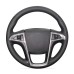 111Loncky Auto Custom Fit OEM Black Genuine Leather Car Steering Wheel Cover for Buick Regal 2011 2012 2013 Accessories