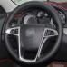 111Loncky Auto Custom Fit OEM Black Genuine Leather Car Steering Wheel Cover for Buick Regal 2011 2012 2013 Accessories