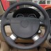 111Loncky Auto Custom Fit OEM Black Genuine Leather Car Steering Wheel Cover for Chevrolet Lova Aveo Buick Excelle Daewoo Gentra 2013-2015 Accessories 