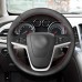 111Loncky Auto Custom Fit OEM Black Genuine Leather Car Steering Wheel Cover for Buick Excelle XT GT Encore Opel Mokka Opel Insignia Astra J Meriva Zafira C Accessories