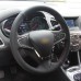 111Loncky Auto Custom Fit OEM Black Genuine Leather Car Steering Wheel Cover for Chevrolet Cruze 2016 2017 2018 2019 Accessories