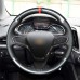 111Loncky Auto Custom Fit OEM PU Carbon Fiber Black Genuine Leather Car Steering Wheel Cover for Chevrolet Cruze 2016 2017 2018 2019 Accessories