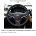 111Loncky Auto Custom Fit OEM Black Genuine Leather Car Steering Wheel Cover for Chevrolet Volt 2016 2017 2018 2019 Accessories