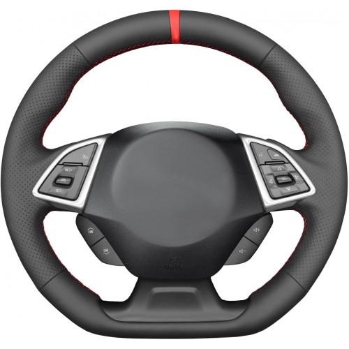 Loncky Car Steering Wheel Covers for Chevrolet Camaro 2016 2017 2018 2019 2020 2021 2022 2023 2024 Accessories