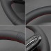 111Loncky Black Genuine Leather Steering Wheel Cover for GMC Canyon 2023 2024 2025 2026 / GMC Terrain Yukon 2025 2026 /Chevrolet Colorado 2023-2026 car interior accessories