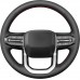 111Loncky Black Genuine Leather Steering Wheel Cover for GMC Canyon 2023 2024 2025 2026 / GMC Terrain Yukon 2025 2026 /Chevrolet Colorado 2023-2026 car interior accessories