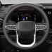 111Loncky Black Genuine Leather Steering Wheel Cover for GMC Canyon 2023 2024 2025 2026 / GMC Terrain Yukon 2025 2026 /Chevrolet Colorado 2023-2026 car interior accessories