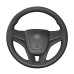 111Loncky Auto Custom Fit OEM Black Genuine Leather Car Steering Wheel Cover for Chevrolet Cruze 2009-2014 Aveo 2011-2014 Orlando 2010-2015 Holden Cruze 2010 Ravon R4 2016-2018 Accessories