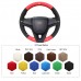 111Loncky Auto Custom Fit OEM Black Red Suede Leather Car Steering Wheel Cover for Chevrolet Cruze 2009-2014 Aveo 2011-2014 Orlando 2010-2015 Holden Cruze 2010 Ravon R4 2016-2018 Accessories