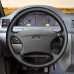 111Loncky Car Custom Fit OEM Black Genuine Leather Steering Wheel Cover for Chevrolet Niva 2002-2009 Lada 2110 2011-2014 Accessories