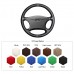 111Loncky Car Custom Fit OEM Black Genuine Leather Steering Wheel Cover for Chevrolet Niva 2002-2009 Lada 2110 2011-2014 Accessories