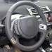 111Loncky Auto Custom Fit OEM Black Genuine Leather Steering Wheel Cover for Citroen C4 Picasso 2007 2008 2009 2010 2011 2012 2013 Accessories 