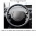 111Loncky Auto Custom Fit OEM Black Genuine Leather Steering Wheel Cover for Citroen C4 Picasso 2007 2008 2009 2010 2011 2012 2013 Accessories 