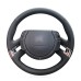 111Loncky Auto Custom Fit OEM Black Genuine Leather Steering Wheel Cover for Citroen C4 Picasso 2007 2008 2009 2010 2011 2012 2013 Accessories 
